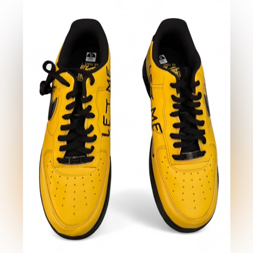 Ja Morant x Nike Air Force 1 Yellow and Black 'Sundial' Shoes 2025 Men’s Size 13 - Picture 2 of 4